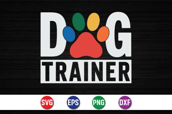 Dog Trainer Paw Logo Design: Graphics & T-Shirt Designs