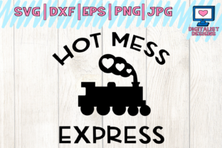 Hot Mess Express Graphics: Funny Train Design for Crafts