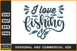 I Love Fishing SVG Graphics for Crafts