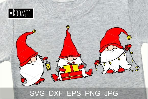 Scandi Christmas Gnomes Shirt Design: Graphics and Crafts