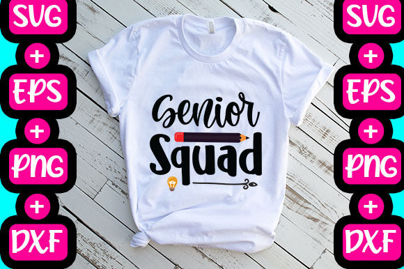Senior Squad Graphics: T-Shirt Designs for Local Branding