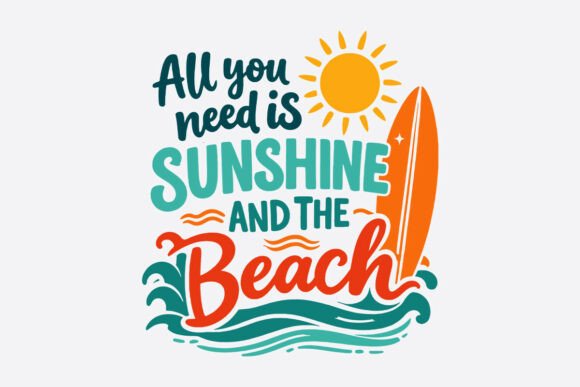 Summer Beach Print Template Svg T Shirt