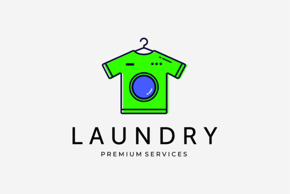 T-Shirt Laundry Business Logo Vintage – Graphics and Logos